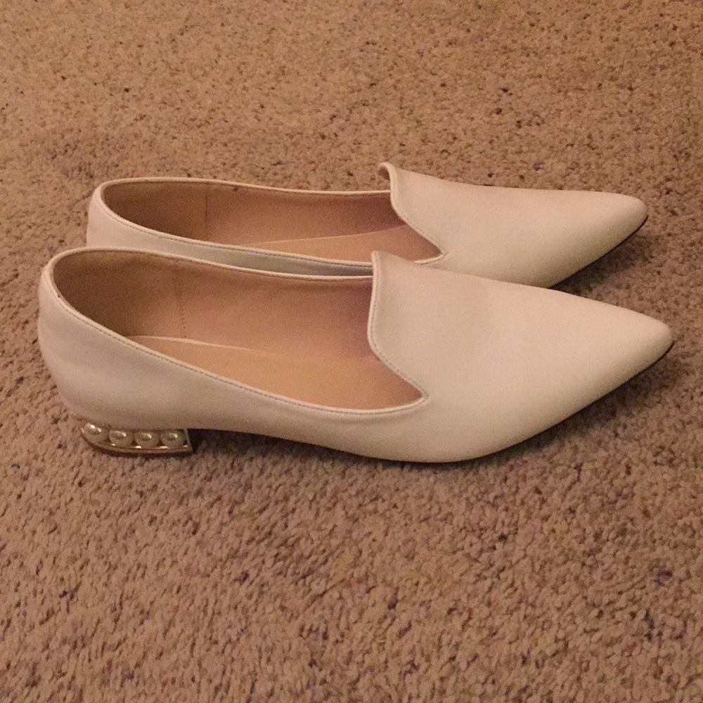 White and pearl shoes